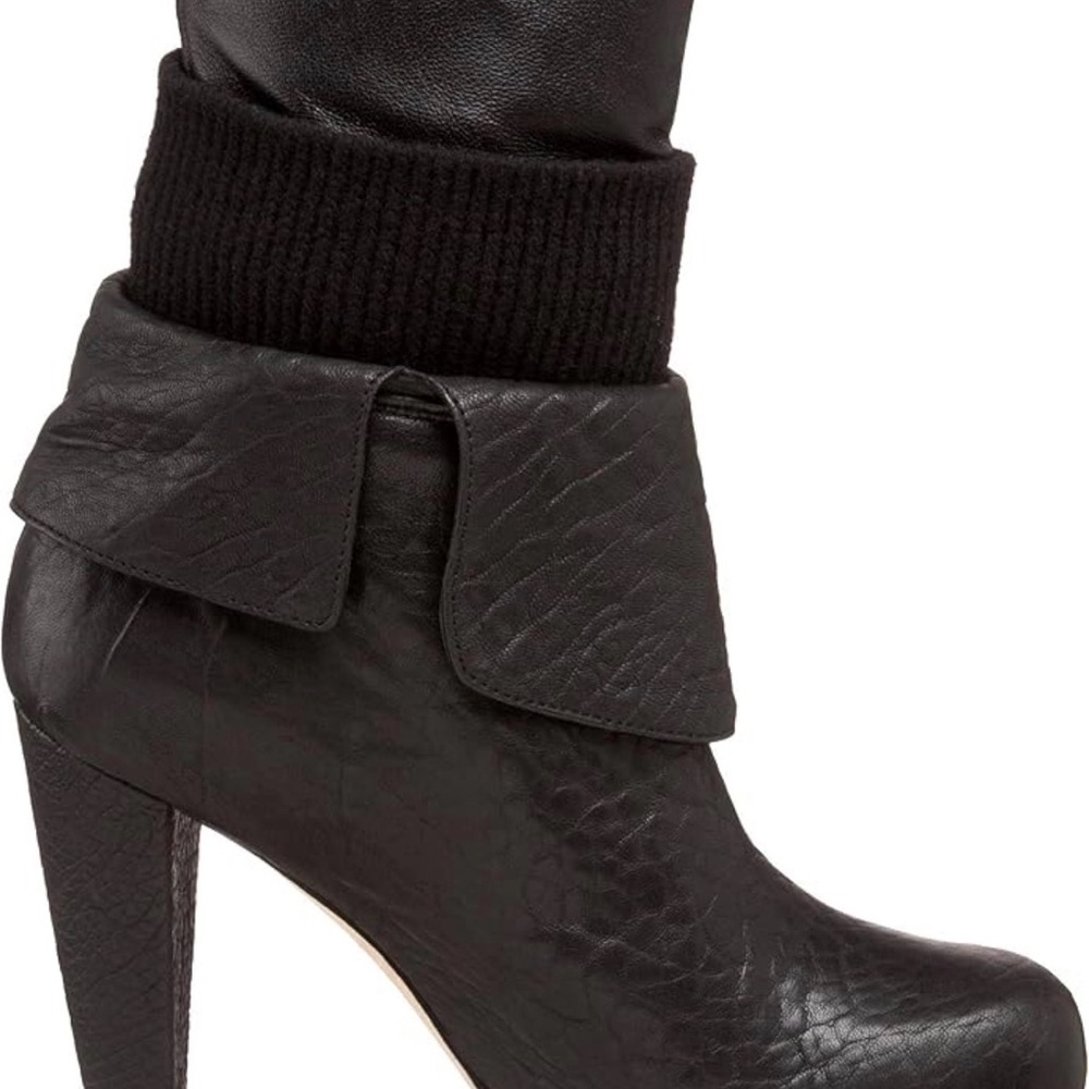 Loeffler Randall Black Lucy boots 10.5